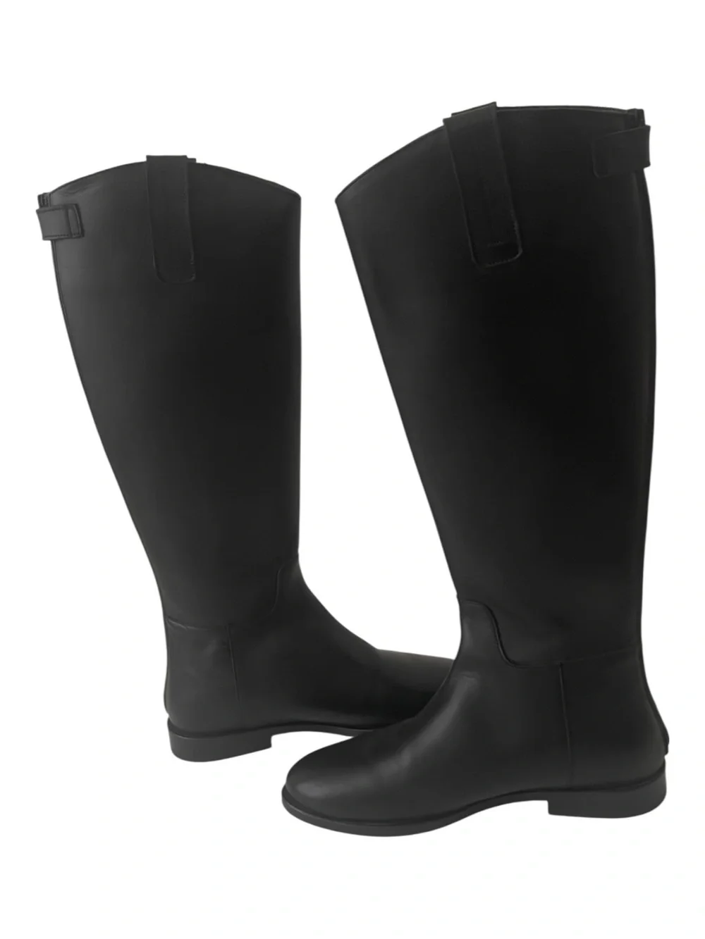Colisee Paris Black Tall Leather Riding Size 35 EU